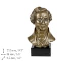 Miniatyrbild 5 av 9: Felix Mendelssohn - byst på marmor, statyett av en känd person, dekoration för kontoret, skolan och hotellet av Art-Dog