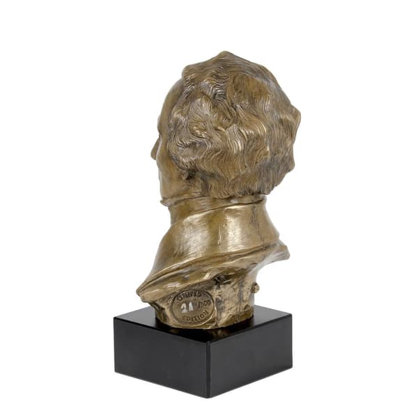Felix Mendelssohn - byst på marmor, statyett av en känd person, dekoration för kontoret, skolan och hotellet av Art-Dog