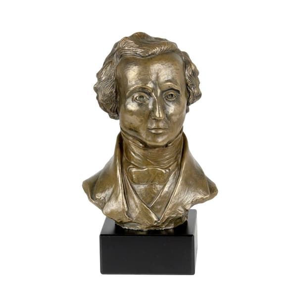 Felix Mendelssohn - byst på marmor, statyett av en känd person, dekoration för kontoret, skolan och hotellet av Art-Dog