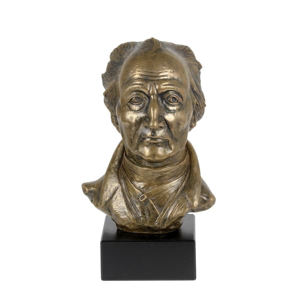 Johann Wolfgang von Goethe - rintakuva marmorilla, kuuluisan henkilön patsas, Art-Dogin koristelu toimistoon, kouluun ja hotelliin
