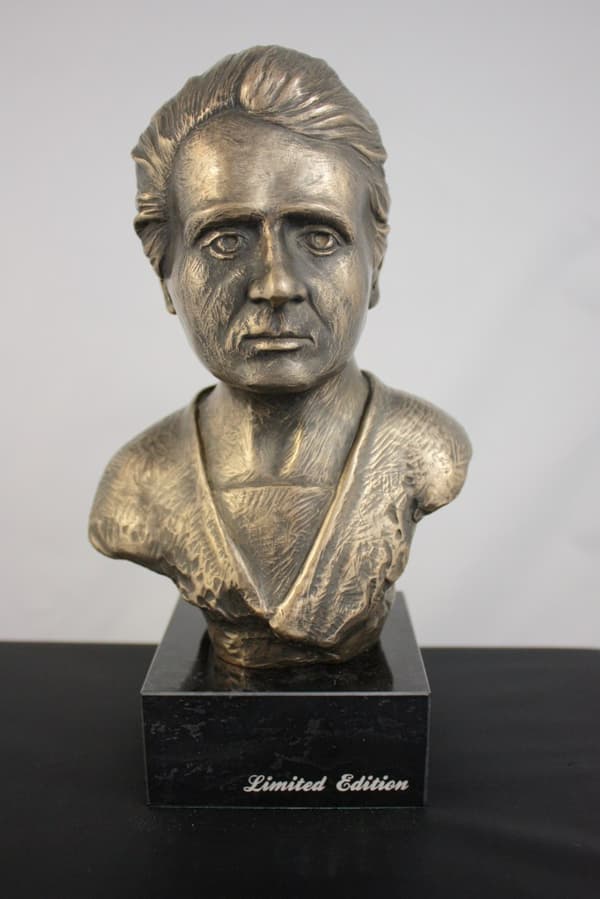 Maria Skłodowska-Curie - buste på marmor, statuette af en berømt person, dekoration til kontoret, skolen og hotellet af Art-Dog