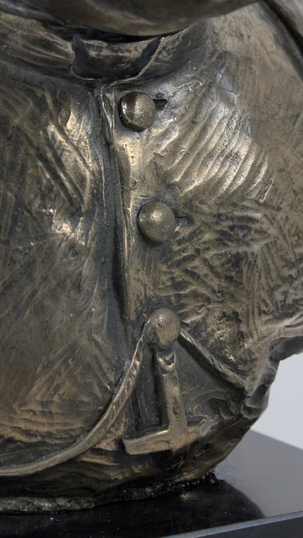 Johannes Paul II den Ældre - buste på marmor, statuette af en berømt person, dekoration til kontor, skole og hotel af Art-Dog