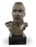 Miniatyrbild 1 av 6: Józef Piłsudski - byst på marmor, statyett av en känd person, dekoration för kontoret, skolan och hotellet av Art-Dog