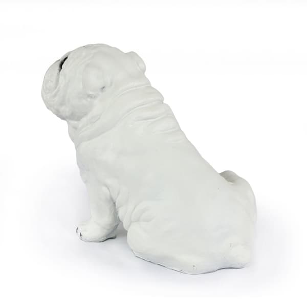 Engelsk bulldog, Bulldog II - hundstatyett, sittande hund på skrivbordet, dekoration för en hundälskares vardagsrum av Art-Dog