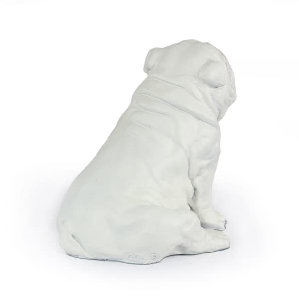 Engelsk bulldog, Bulldog II - hundstatyett, sittande hund på skrivbordet, dekoration för en hundälskares vardagsrum av Art-Dog