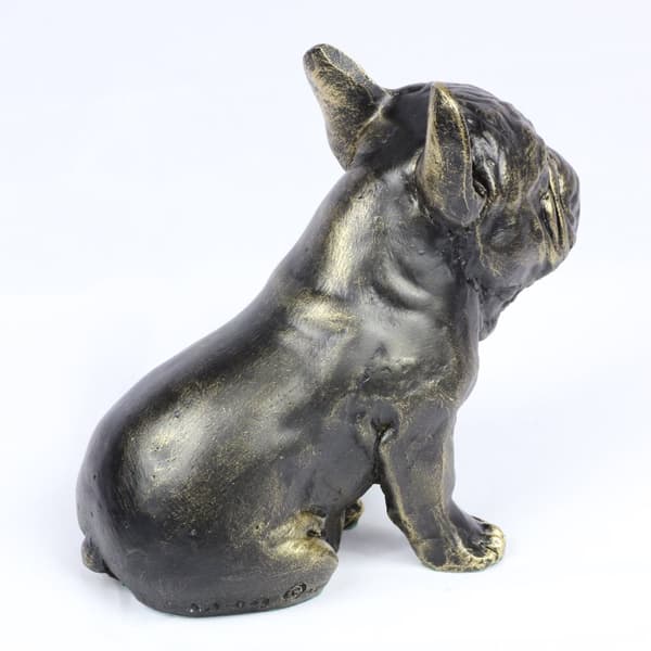 Fransk bulldog I - hundestatuette, siddende hund på skrivebordet, dekoration til stuen til en hundeelsker af Art-Dog