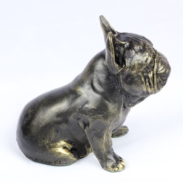 Fransk bulldog I - hundestatuette, siddende hund på skrivebordet, dekoration til stuen til en hundeelsker af Art-Dog