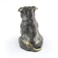 Miniatyrbild 5 av 11: Staffordshire Bull Terrier, Staffik, Staffi - hundstatyett, sittande hund på skrivbordet, dekoration för en hundälskares vardagsrum av Art-Dog