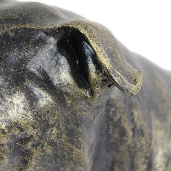 Staffordshire Bull Terrier, Staffik, Staffi - hundstatyett, sittande hund på skrivbordet, dekoration för en hundälskares vardagsrum av Art-Dog