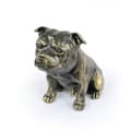 Miniatyrbild 2 av 11: Staffordshire Bull Terrier, Staffik, Staffi - hundstatyett, sittande hund på skrivbordet, dekoration för en hundälskares vardagsrum av Art-Dog