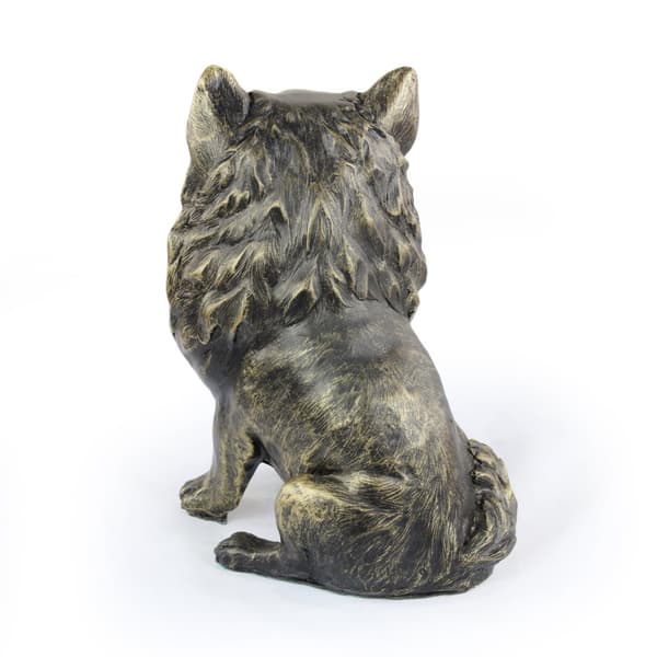 Korthåret Chihuahua - hundestatuette, siddende hund på skrivebordet, dekoration til stuen til en hundeelsker af Art-Dog
