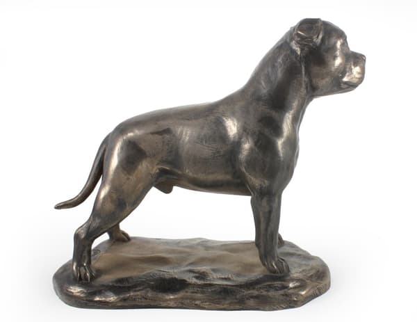 Staffordshiren bullterrieri, Staffik, Staffi - eksklusiivinen koirapatsas, ylellinen sisustus, rajoitettu erä Art-Dog -hahmoja