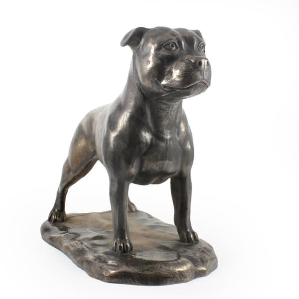 Staffordshiren bullterrieri, Staffik, Staffi - eksklusiivinen koirapatsas, ylellinen sisustus, rajoitettu erä Art-Dog -hahmoja