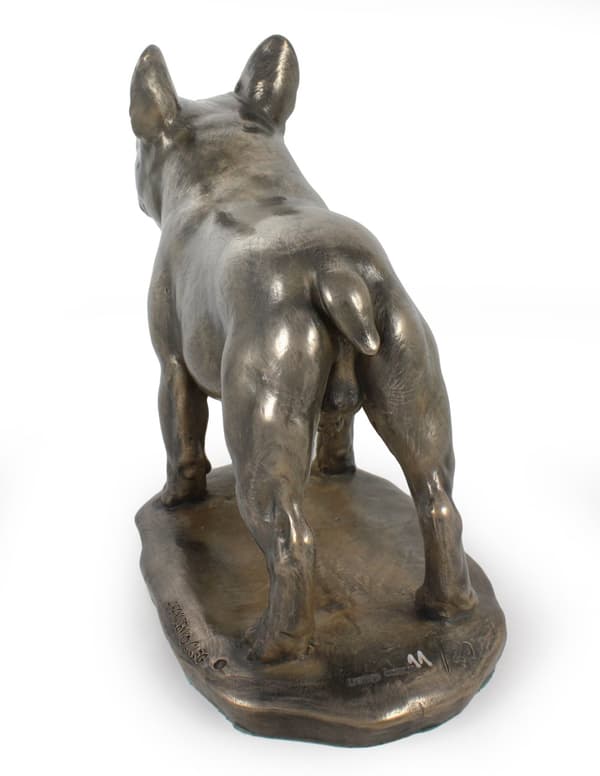 Fransk bulldog - exklusiv hundstatyett, lyxig inredning, begränsad upplaga av Art-Dog-figurer
