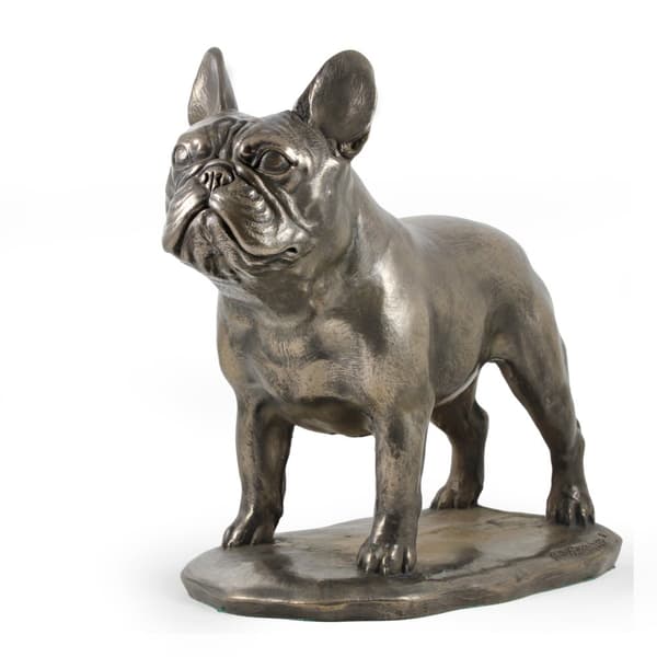 Fransk bulldog - exklusiv hundstatyett, lyxig inredning, begränsad upplaga av Art-Dog-figurer