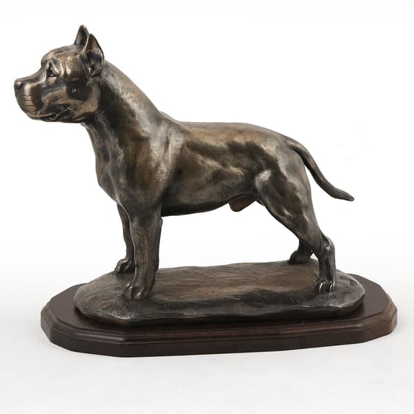 Amerikkalainen staffordshiren terrieri, Amstaff, Amstaf - eksklusiivinen koirapatsas, ylellinen sisustus, rajoitettu erä Art-Dog -hahmoja