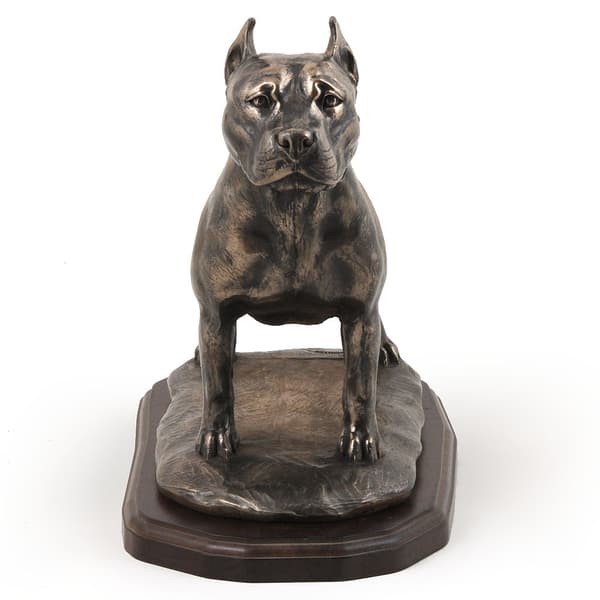 Amerikkalainen staffordshiren terrieri, Amstaff, Amstaf - eksklusiivinen koirapatsas, ylellinen sisustus, rajoitettu erä Art-Dog -hahmoja