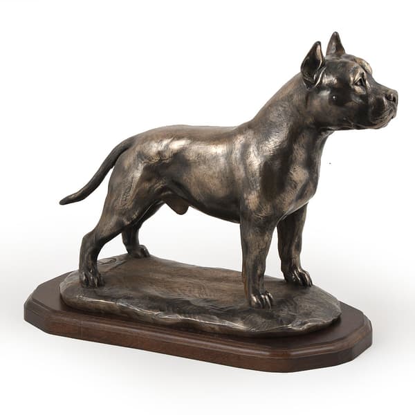 Amerikkalainen staffordshiren terrieri, Amstaff, Amstaf - eksklusiivinen koirapatsas, ylellinen sisustus, rajoitettu erä Art-Dog -hahmoja