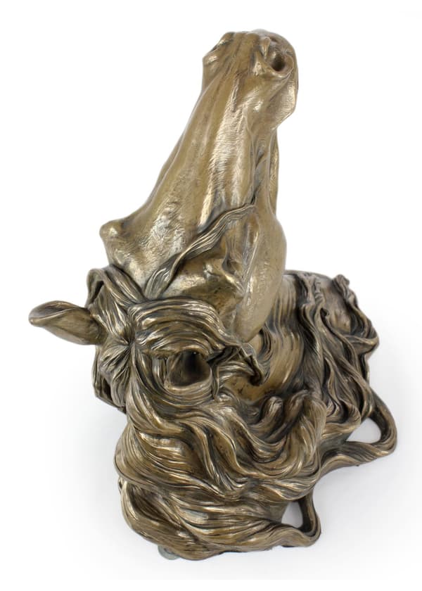 Frieserhest I - eksklusiv hestestatuette til væggen, luksuriøst interiørdesign, unik udgave af Art-Dog figurer