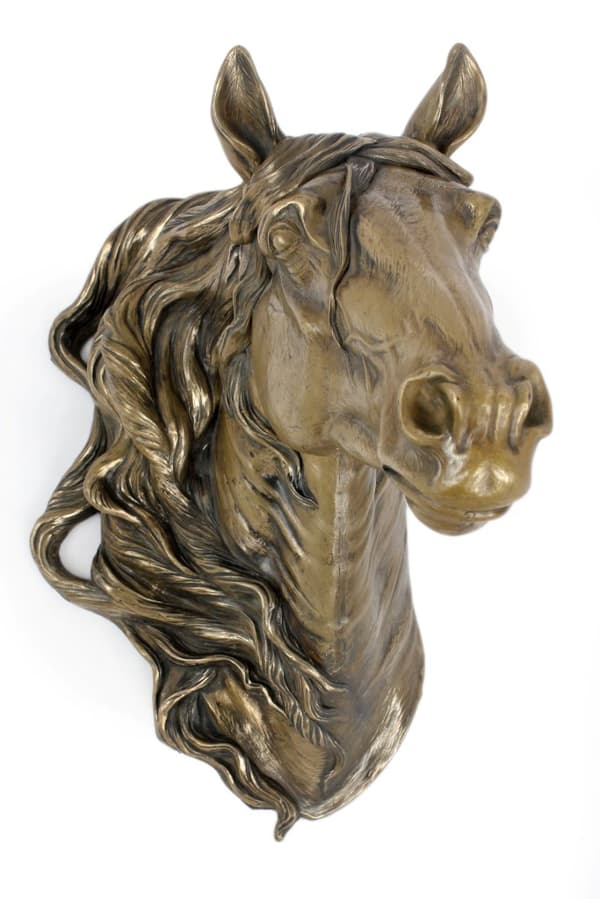 Frieserhest I - eksklusiv hestestatuette til væggen, luksuriøst interiørdesign, unik udgave af Art-Dog figurer