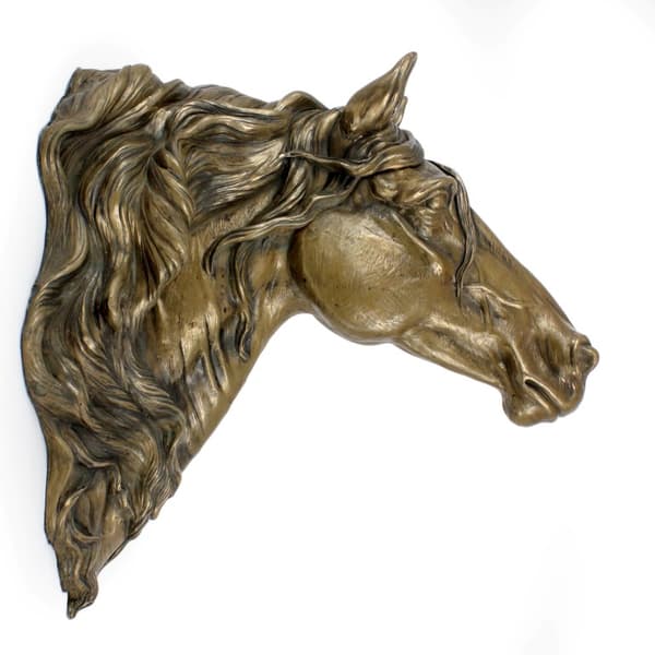 Frieserhest I - eksklusiv hestestatuette til væggen, luksuriøst interiørdesign, unik udgave af Art-Dog figurer
