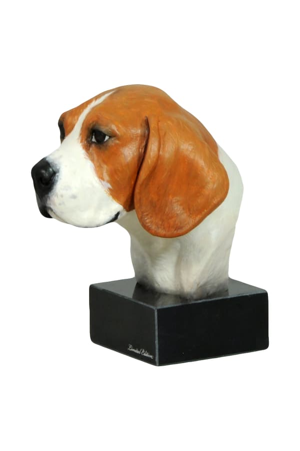 Beagle - målad statyett, statystaty, gjord av en konstnär, Art-Dog varumärke
