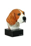 Miniatyrbild 4 av 6: Beagle - målad statyett, statystaty, gjord av en konstnär, Art-Dog varumärke