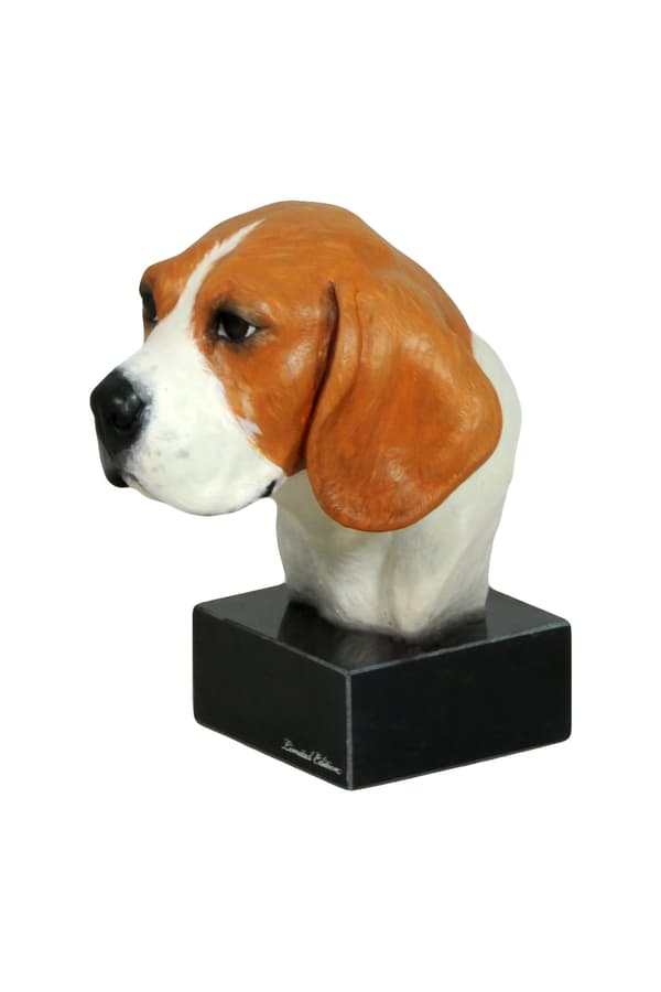 Beagle - målad statyett, statystaty, gjord av en konstnär, Art-Dog varumärke