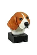 Miniatyrbild 1 av 6: Beagle - målad statyett, statystaty, gjord av en konstnär, Art-Dog varumärke