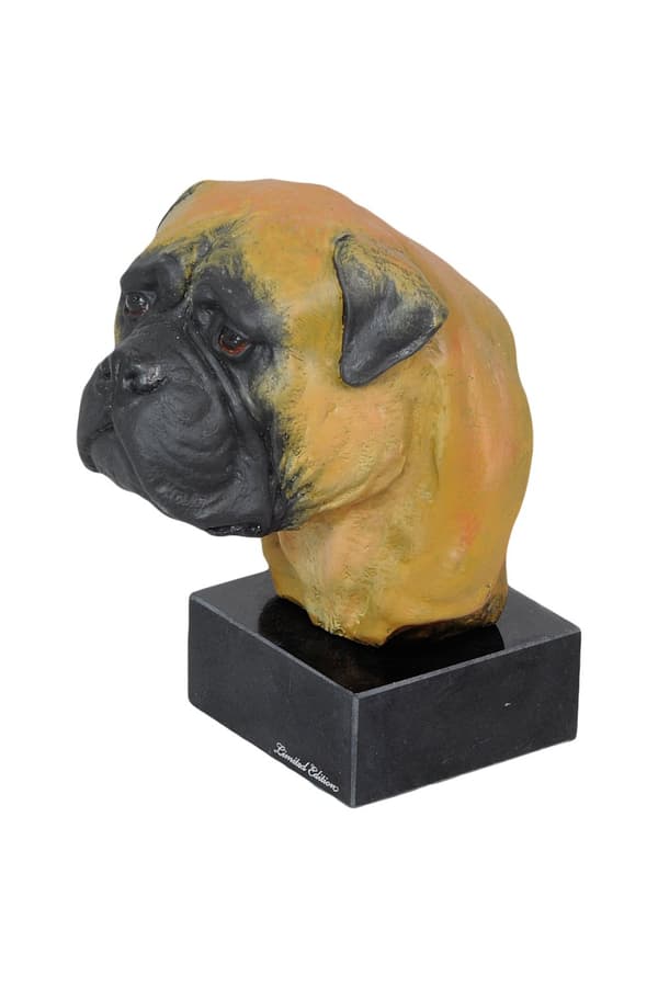 Bullmastiff, Bulmastiff - målad statyett, statyett, gjord av en konstnär, Art-Dog varumärke
