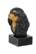 Miniatyrbild 1 av 3: Cavalier King Charles Spaniel - målad statyett, staty av staty, gjord av en konstnär, Art-Dog varumärke