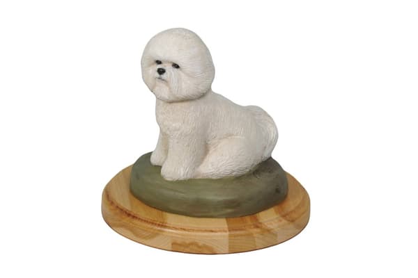 West Highland White Terrier, Westie - malet statuette, figurstatue, lavet af en kunstner, Art-Dog brand