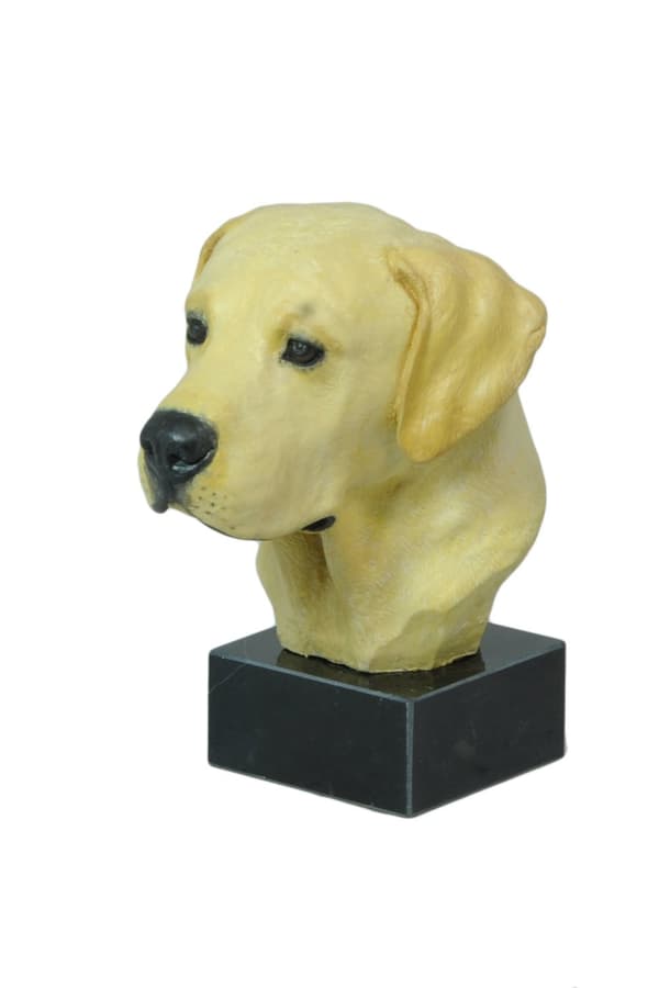 Labrador Retriever I - målad statyett, statystaty, gjord av en konstnär, Art-Dog varumärke