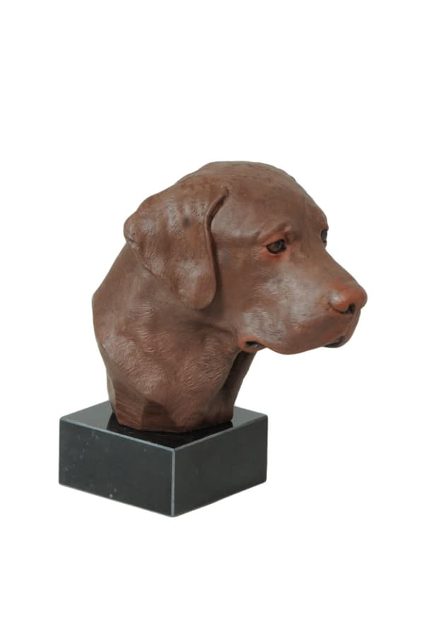 Labradorinnoutaja - maalattu patsas, hahmopatsas, taiteilijan tekemä, Art-Dog tuotemerkki