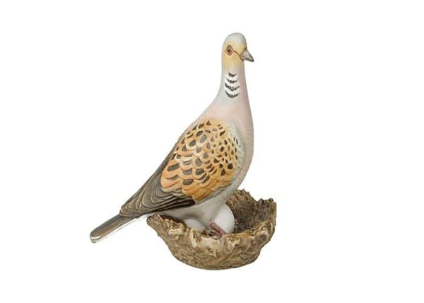 Staty - Goebel-statyett - 38473221 - Ettårig fågel av porslin, Flerfärgad, 12 x 8,5 x 9,5 cm.