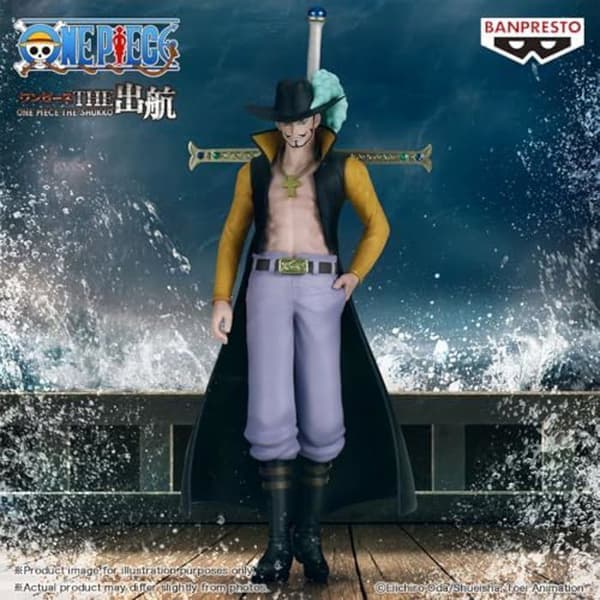 Figurin - BANPRESTO - Dracule Mihawk - 16 cm - Flerfärgad - Dekorativa föremål
