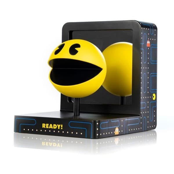 Statyett - Första 4 figurerna - Pac-Man - 18 cm - Gul - Vintage