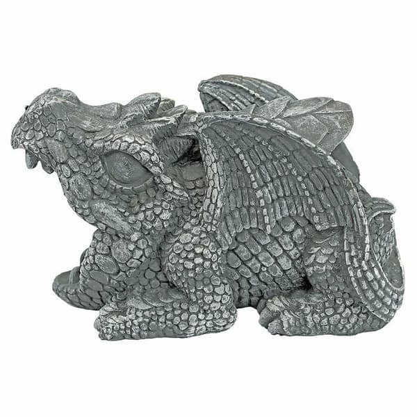 Staty - statyett - keramik Design toscano - QM7512104 - Gutter Draken Darian Flerfärgad 12,5 x 25,5 x 16,5 cm