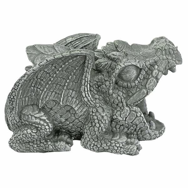 Staty - statyett - keramik Design toscano - QM7512104 - Gutter Draken Darian Flerfärgad 12,5 x 25,5 x 16,5 cm