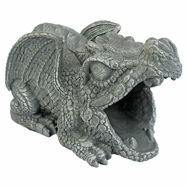 Staty - statyett - keramik Design toscano - QM7512104 - Gutter Draken Darian Flerfärgad 12,5 x 25,5 x 16,5 cm