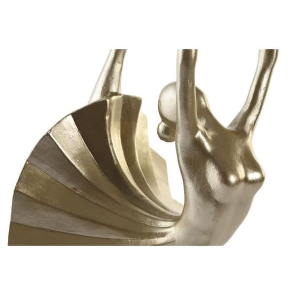 modern plast guld svart dekorativ figur (20 x 16 x 33,5 cm)