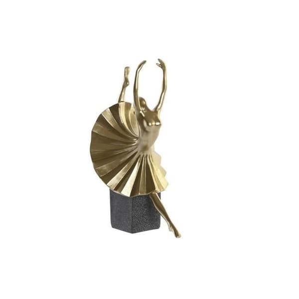 modern plast guld svart dekorativ figur (20 x 16 x 33,5 cm)