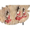 Miniatyrbild 2 av 3: dekorativ figur 38 x 6 x 29,5 cm röd buda orientalisk grön (2 enheter)