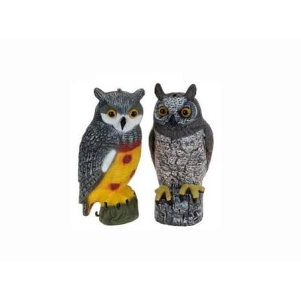 Dekorativ staty Gufo Plastica 41cm för trädgård - Resin - Utomhus