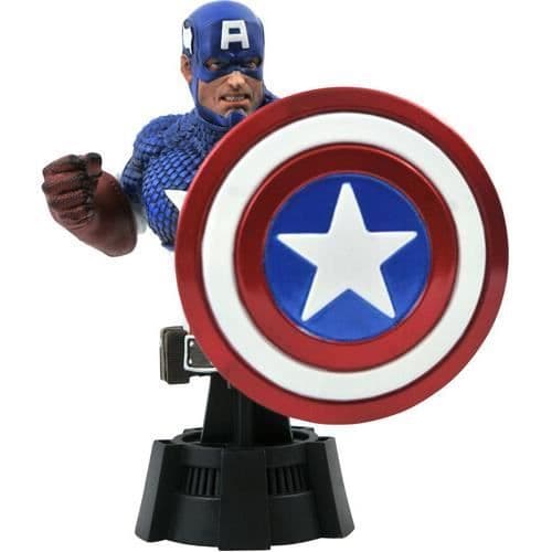 Staty - Diamond Select - Marvel Comic Captain America Bust - Samlarobjekt