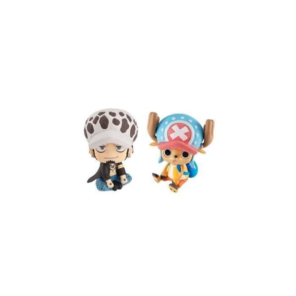 Statuett - MEGAHOUSE - One Piece - Trafalgar Law &amp; Tony Tony Chopper - 11 cm - Flerfärgad - Resin