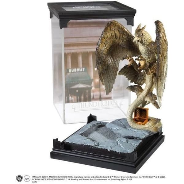 Statyett - NOBLE KOLLEKTION - Fantastiska vidunder - Thunderbird 18 cm - Vit