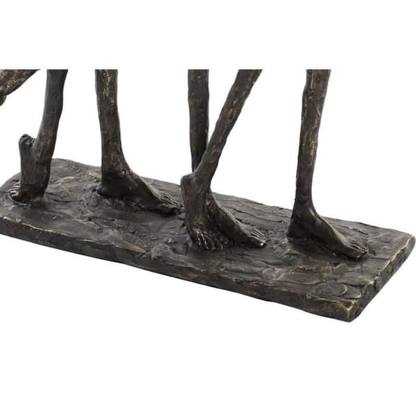 dekorativ figur 23 x 8,5 x 39 cm kopparfamilj