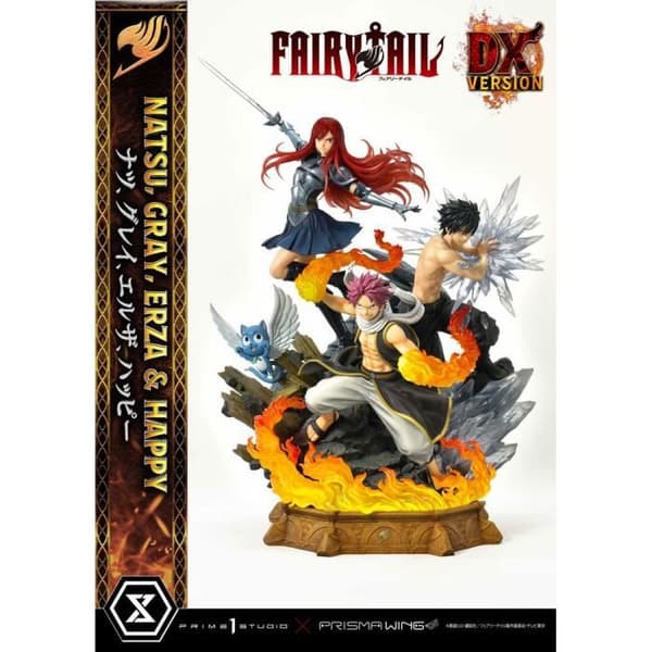 Statuett PVC Fairy Tail 1/6 Natsu, Gray, Erza, Happy Deluxe Version 5