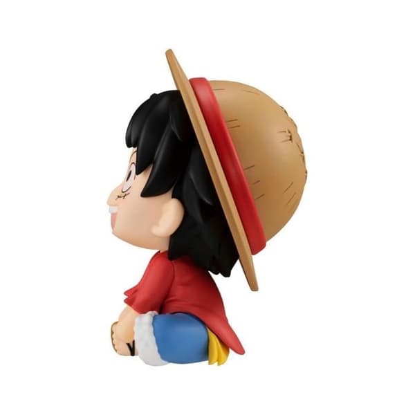 Statuett - MEGAHOUSE - One Piece - Look Up Monkey D. Luffy - Noir - 11 cm